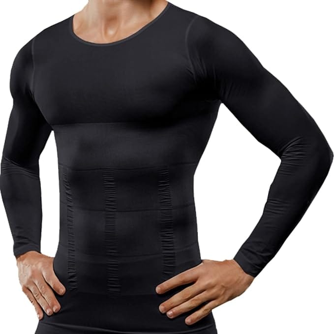 Kroppsbutikken Shapewear Sort / M Shapewear Slimming langærmet trøje