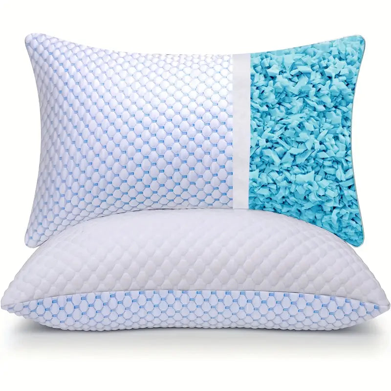 Dream Pillow kølende nakkepude i memory foam med bambusbetræk for bedre nakkesøvn