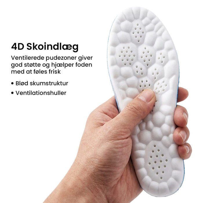 4D stødabsorberende indlægssåler