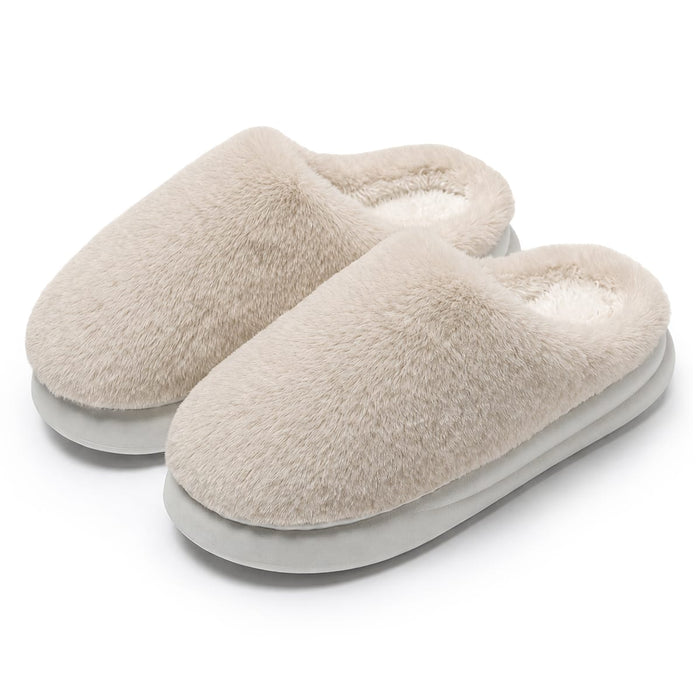 Kropsbutikken Hyggelige varmforede hjemmesko – Beige