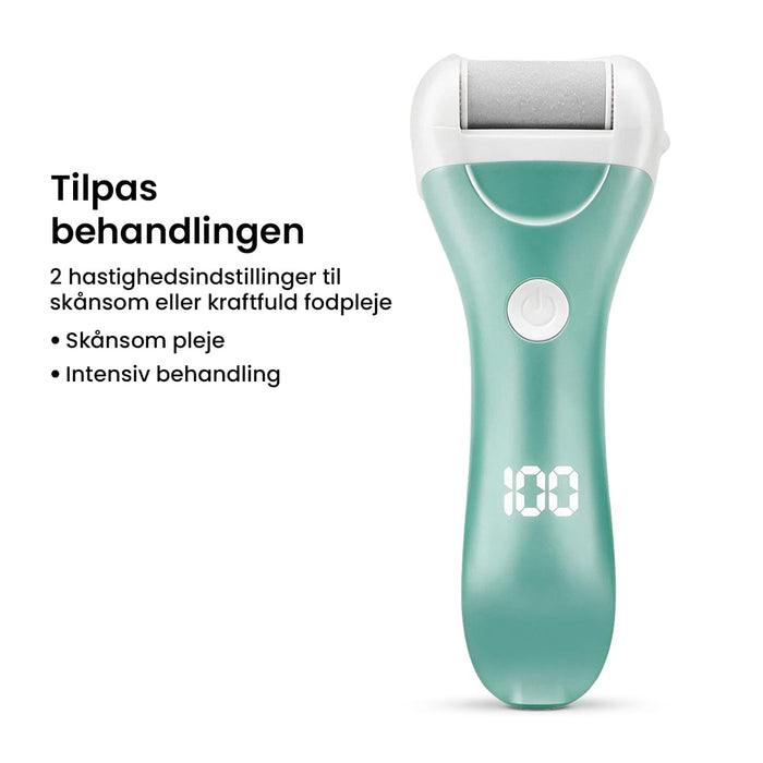 Elektrisk fodfil med 3 slibehoveder