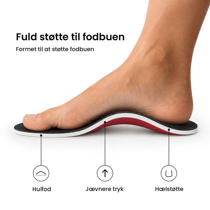 Skoindlæg med fuld svangstøtte