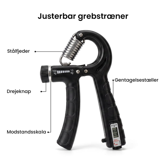 Justerbar håndtræner 10-100 kg