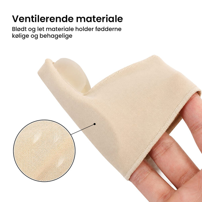Hallux valgus-beskytter med gelpude