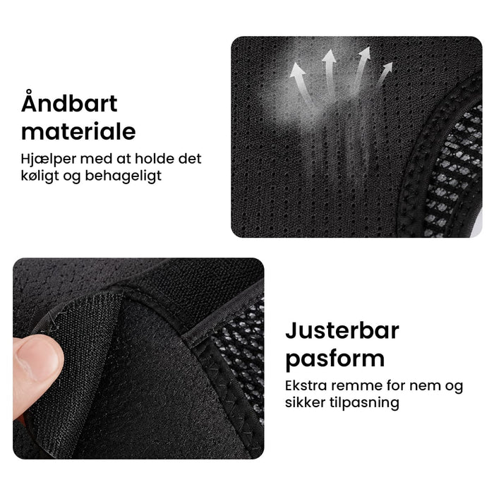 Skulderstøtte med varme og massage