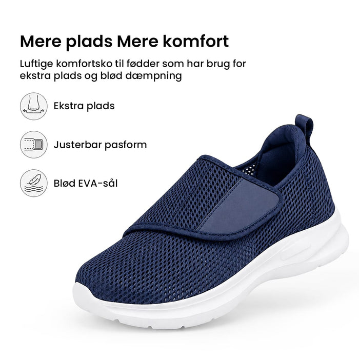 Luftige komfortsko