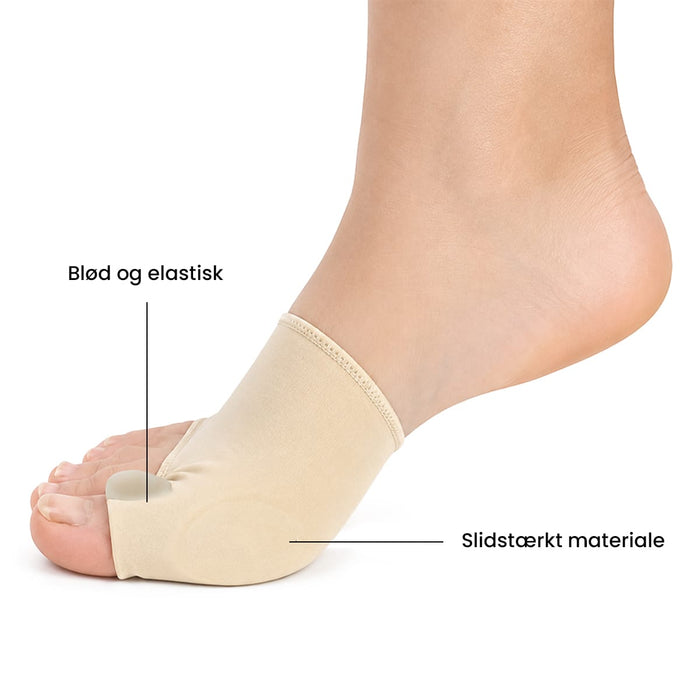 Hallux valgus-beskytter med gelpude