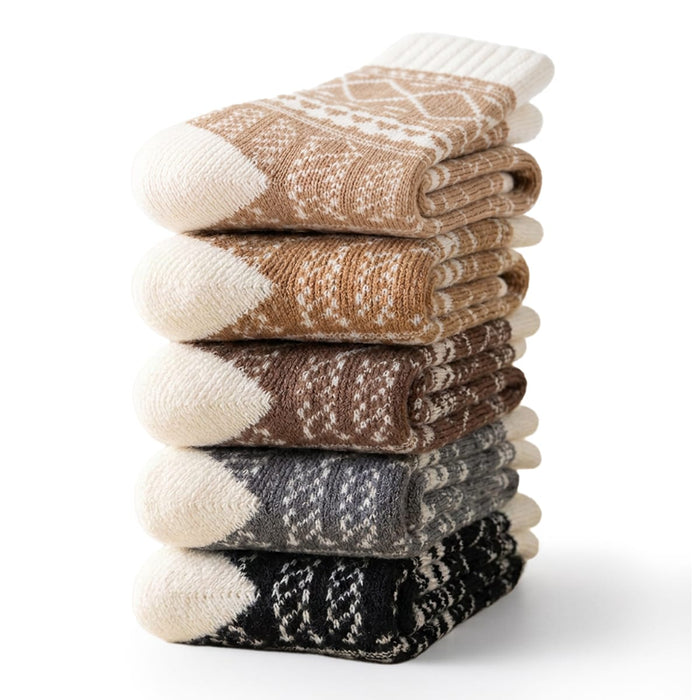 Kropsbutikken Fluffy vinterstrømper (5-pak)
