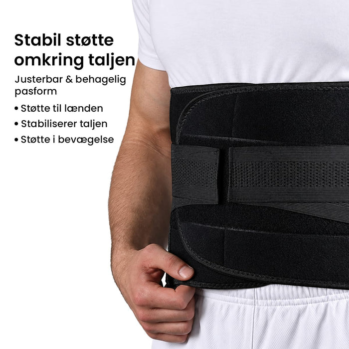 Støttende ryg- og taljebælte