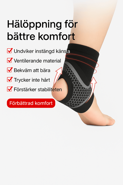 Kroppsbutiken Ankelstøtte Ankelstøtte til stabilisering