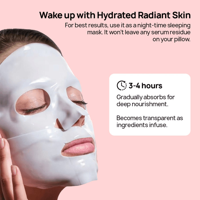 Kropsbutikken Ansigtmaske The Real Deep Collagen Mask (3-Pak)