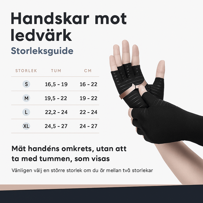 Kroppsbutiken artrit Kompressionshandsker (koper)