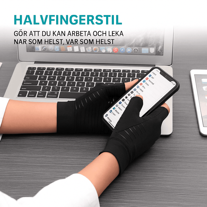 Kroppsbutiken artrit Kompressionshandsker (koper)