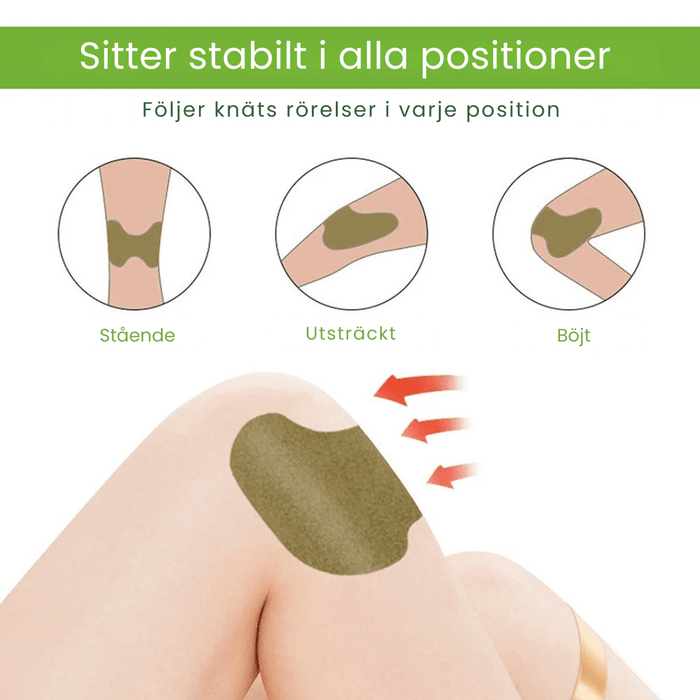 Kroppsbutiken Bandage Standardtitel Knæplastre med urteekstrakt (30 stk)