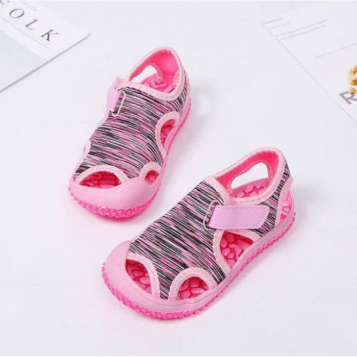 Kropsbutikken Børnesko Rosa / 21 (Indersål 13.5cm) Børnesandaler med velcro