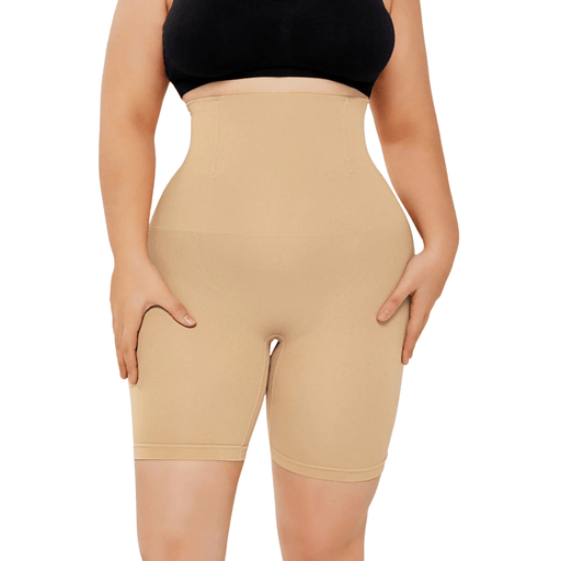 Kroppsbutiken Shapewear Beige / XS/S Højtaljede kropsformende shorts