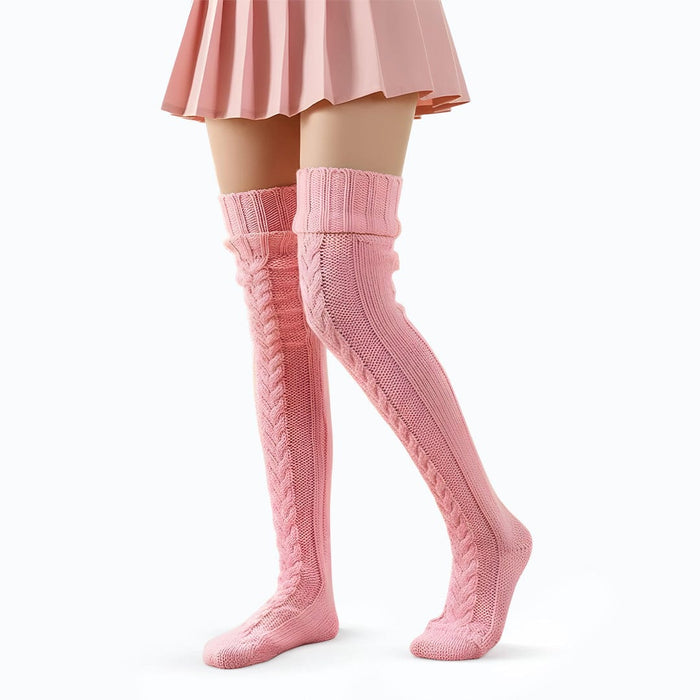 Kroppsbutiken benstr Rosa Cozysocks - Varme og gode lange strømper