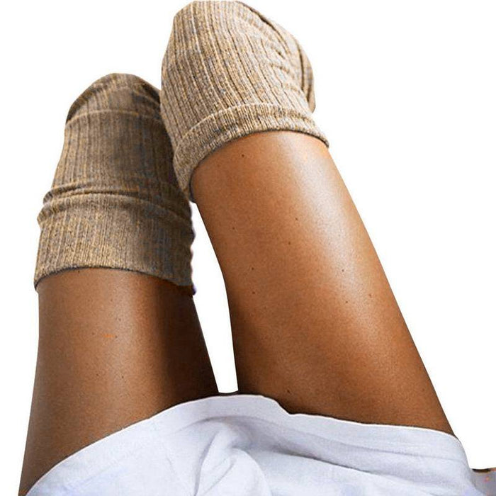 Kroppsbutiken Benvanter Khaki Låhøje strømper