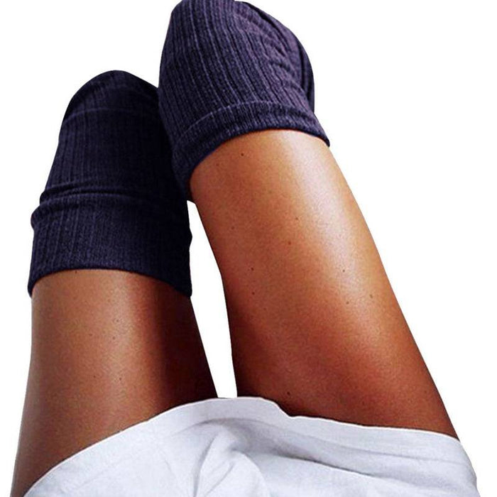 Kroppsbutiken Benvanter Marineblå Låhøje strømper