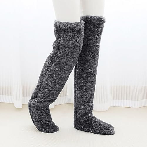 Kroppsbutiken Benvanter Mørkgrå / 75CM Snuggles hyggelige benvarmere