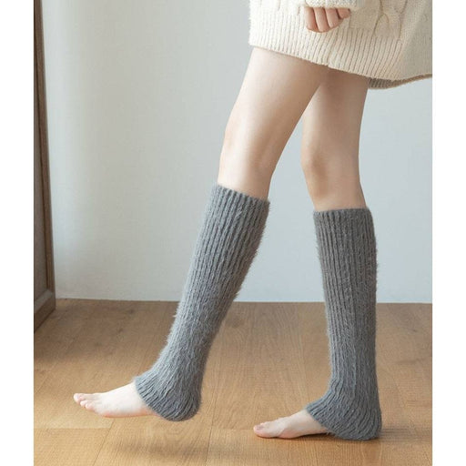 Kropsbutikken Benvarmere Grå Luksuriøse Benvarmere i Cashmere