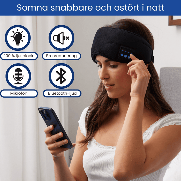 Kroppsbutiken Bluetooth pandebånd Standardtitel Sovemaske Pro – Bluetooth Søvnmaske