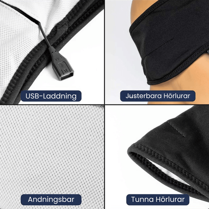 Kropsbutikken Bluetooth pandebånd Pandebånd med høretelefoner (Trådløs/Bluetooth)