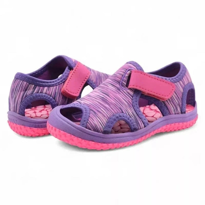 Kroppsbutiken Børnesko Lila / 21 (Innersula 13,5 cm) Børnesandaler (velcro)