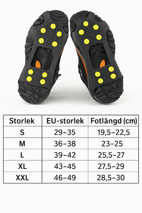 Kroppsbutiken Broddar Skridsikkerhed til sko
