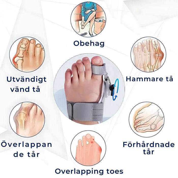 Kropsbutikken Bunion Hallux valgus korrektor justerbar