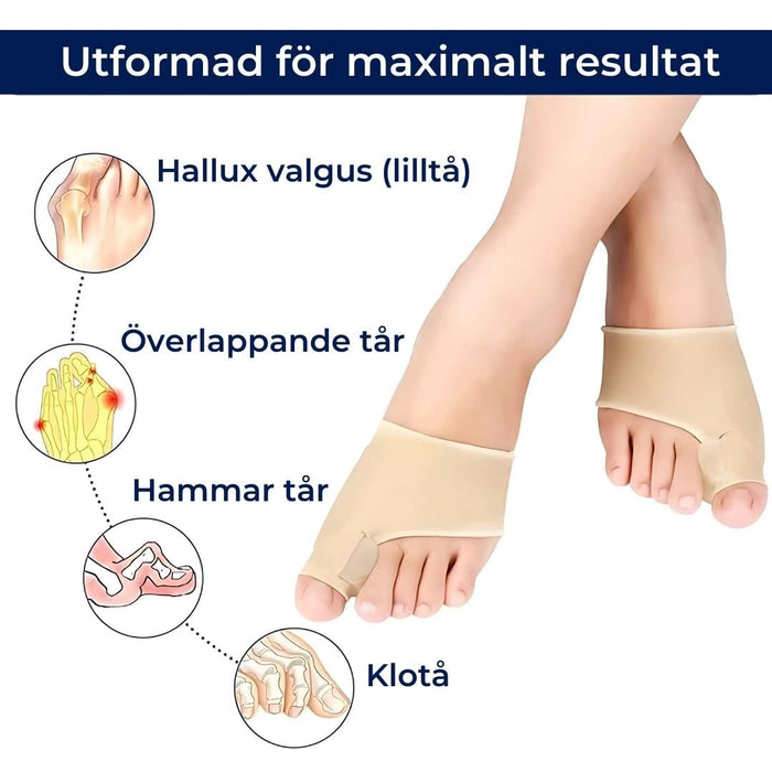 Kropsbutikken Bunion Hallux valgus støtte strømpe (2 stk)