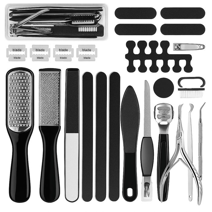 Kroppsbutiken Fodpleje Standardtitel Pedicure- og fodplejesæt 23 dele