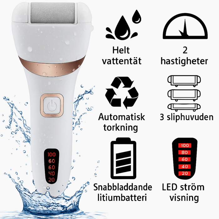 Kroppsbutiken Fodsandpapir Standardtitel Elektrisk fodfil til hård hud