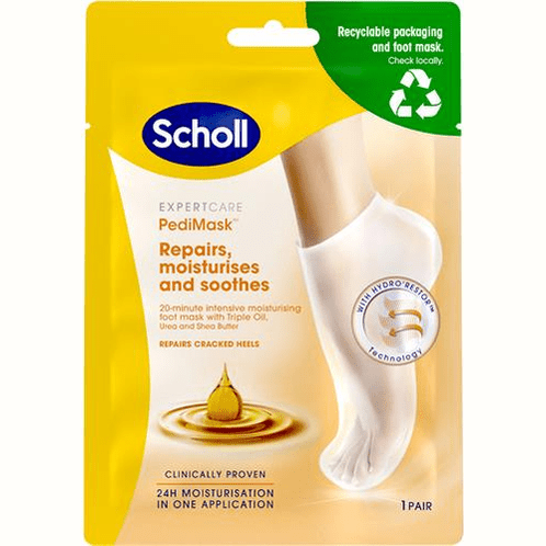 Kropsbutikken Fodmaske Scholl Blødgørende Fodmaske x3 Oil - 1 Par