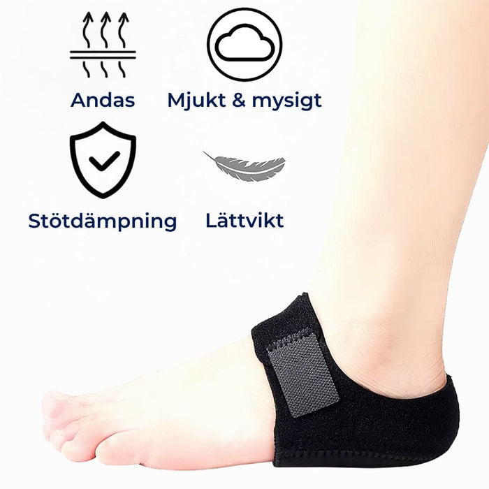 Kroppsbutiken Hælpolstringer Hælskinne hælspore (1 par)