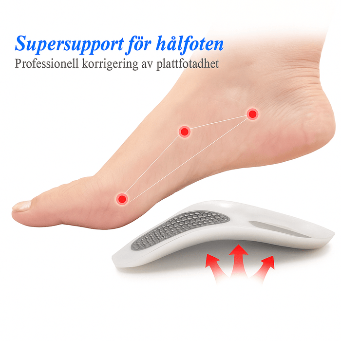 Kropsbutikken Hålfodssåler Hålfodsstøtte til pronationsbalance (x4)
