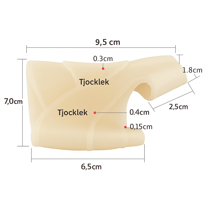 Kroppsbutiken Hallux Valgus Standardtitel Gelstrumpa (hallux valgus)