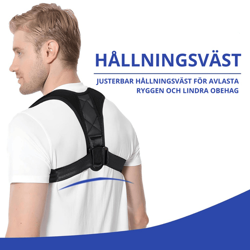 Kroppsbutiken Haltung Holdningsvest (justerbar)