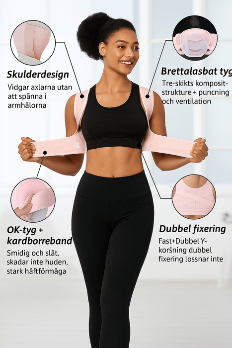 Kroppsbutiken Haltung Holdningsvest (øvre ryg)