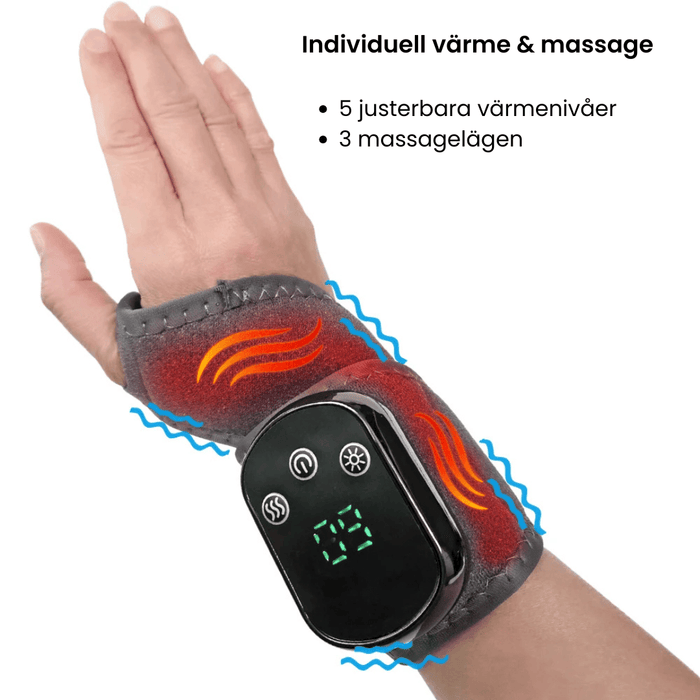 Kroppsbutiken Håndholdt støtte Standardtitel Håndledsmassageapparat med varme og vibration