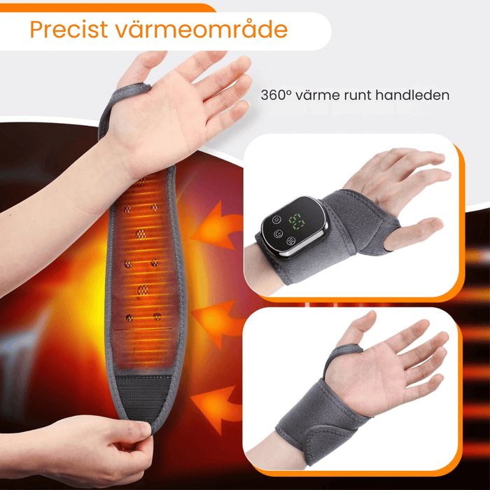 Kroppsbutiken Håndholdt støtte Standardtitel Håndledsmassageapparat med varme og vibration