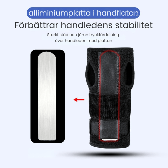 Kroppsbutiken Håndholdt støtte Venstre & højre / En størrelse Håndledsstøtte Karpaltunnelsyndrom (Justerbar)