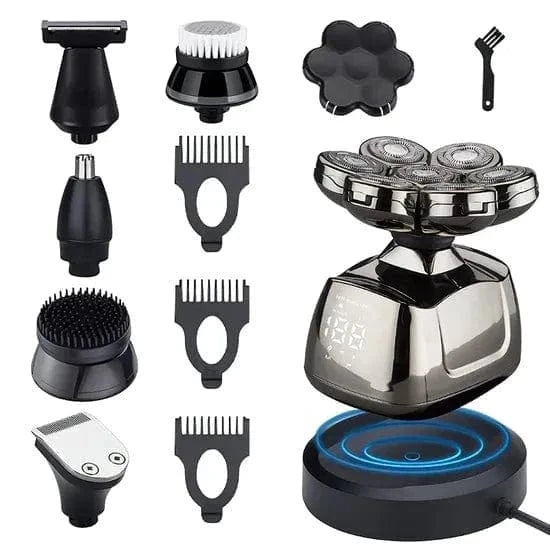 Kroppsbutiken Hårtrimmer Elektrisk Hovedbeklædning - 7-i-1 Rakkemaskine hoved 7D (multifunktionel)
