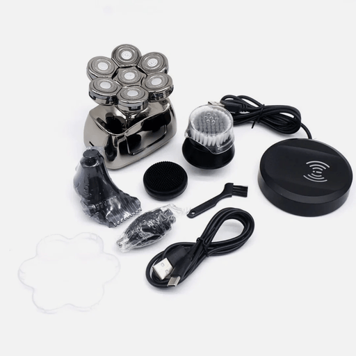 Kroppsbutiken Hårtrimmer Elektrisk Hovedbeklædning - 7-i-1 Rakkemaskine hoved 7D (multifunktionel)