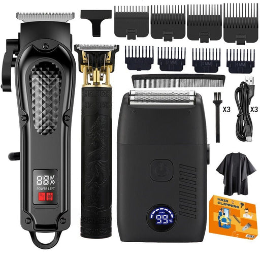 Kroppsbutiken Hårtrimmer Professionelt hår og skæg sæt (3-sæt)