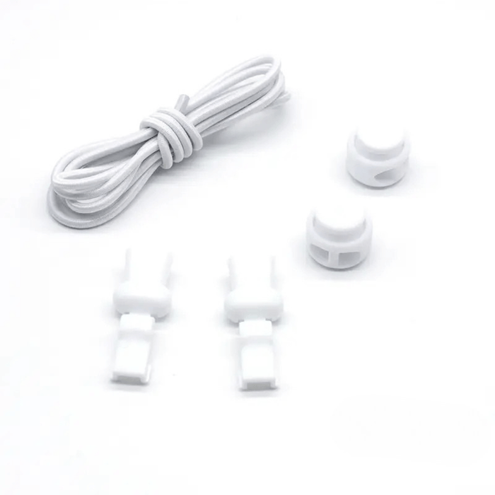 Kroppsbutiken Hvid Elastiske automatiske snørebånd