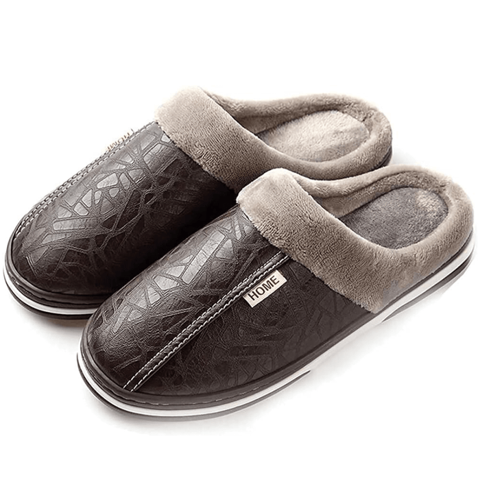 Kroppsbutiken Innetoffler Brun / 40-41 Forede indendørs sko i læder