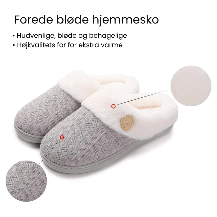 Kroppsbutiken Innetoffler Foreslåede hjemmesko (skridsikre såler)