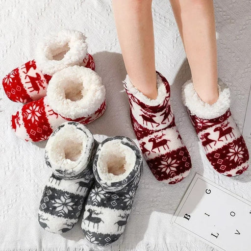 Kroppsbutiken Innetoffler Indendørs sko med elgmotiv