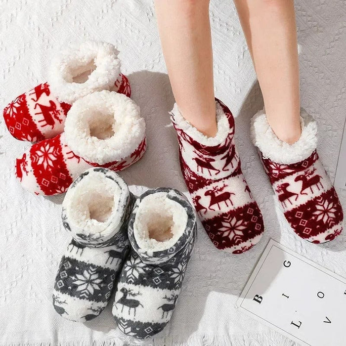 Kroppsbutiken Innetoffler Indendørs sko med elgmotiv